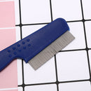 fine toothed flea flee metal nit head hair lice comb with handle for kids pet JR