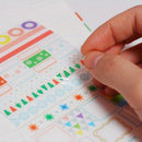 6x/SET Transparent Calendar Scrapbook Diary Book Decor Paper Planner StickVGUS