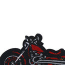 1X Cartoon Motorcycle Embroidered Iron On Patch Applique For Clothing Jacket JR