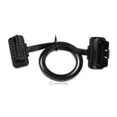 60CM OBDII 16Pin Flat Noodle Male to Female Extend Cable Splitter Extender Cord