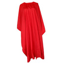 Red New Silk Hair Cutting Hairdressing Barbers Cape Gown Salon Beauty Cloth