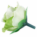 50 pcs 3cm artificial silk roses heads wedding flower decoration, green