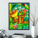 5D DIY Full Drill Diamond Painting Cross Stitch Embroidery Kit (Frog04)