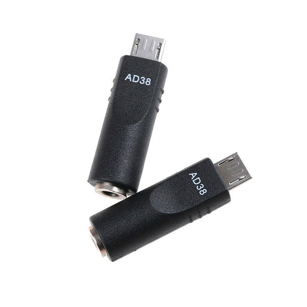 2x 3.5mm*1.1mm Female To Micro USB 5 Pin Male DC  Converter Charger Adapter M&O