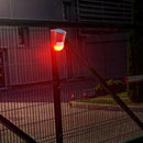 Solar Sound Alarm Strobe Light 6-LED Alarming System for Home Security 110 db