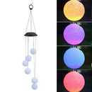1pcs Hanging Solar Powered Color Changing LED Wind Chimes Lamp Garden O UUW