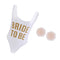 Swimwear One-Piece Wedding Bridal Party M Silicone Nipple Covers