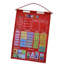 17.12x25" Learning Calendar with Weather Station Season for Kids Early Education