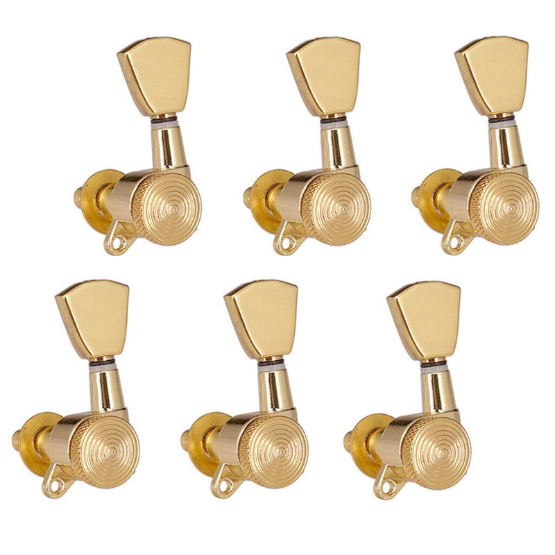 1 Set 6L Electric GuitarS Tuning Pegs Lock String Golden