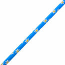Paper Straws - Blue with Daisies Floral Pattern - Perfect For Weddings - 10