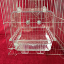 Pet Acrylic Bathtub Birds Bathroom Cage Food Feeder For Birds Parrots Macaws