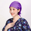 2Pcs Unisex Scrub Turban Cap Sweatband Nurse Bouffant Working Hat Head Cover