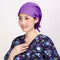 2Pcs Unisex Scrub Turban Cap Sweatband Nurse Bouffant Working Hat Head Cover