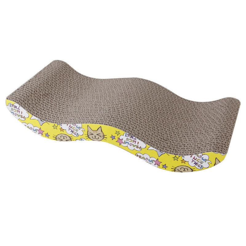 Cat Scratcher Cardboard Curved Shape - Honeycomb Wave Design - Brings More Fun