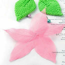 50Pcs Natural brier Leaves Card Scrapbook - Pink B6H7