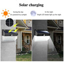 206LED Solar Motion Sensor Wall Light Outdoor Waterproof Garden Yard Street Lamp