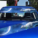 21x130cm Reflective Vinyl Car Stickers Front Rear Windshield Decals Auto Styling