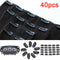 40pcs U Shape Steel Snap Clips For Feather Hair Extensions Wigs Weft FeatheJC.