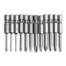 12Pcs Hex Shank Magnetic Phillips Cross Screwdriver Bits,phillips screwdriv A4U5