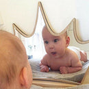 Kids Bedroom Nursery Decoration Shatterproof Acrylic Mirror Crown Pattern