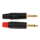 2Pieces 3.5mm Mono Male Repair Earphones Audio Solder Jack Plug Adapter