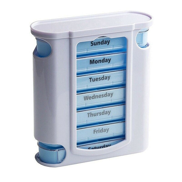 Plastic Medicine Box 28 Cell Portable Drawer Moisture-Proof Organizer Conta X9G2