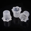 1000pcs 13mm Plastic Tattoo Hexagonal lace Ink Cups Caps Holder Pigment Suppl ME