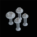 4pcs Hexagon Plastic Cookie Cutter Fondant Cutter Mold Cake Decorating Tool ThTO