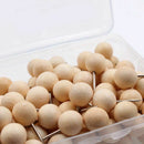 130pcs Round Wood Decorative Push Pins, Wood Head and Steel Needle Point Th