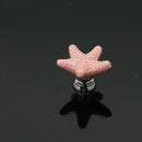 2pcs Lovely Starfish Ceramic Drawer Cabinet Cupboard Door Pull Handle Knob