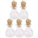 10x Mini Wishing Glass Bottles Cork Potion Vials Fashion Necklace Pendant Dlwo