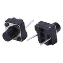 100 Pcs DIP 2 Pin Momentary Push Button Tactile Tact Switches 6x6x7mm U1P3