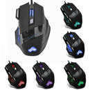 Gaming Mouse 7-Color Backlight DPI Adjustable Wired Optical PC Gamer Mice