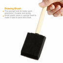 Foam Brush Painting Sponge Tool with Hardwood Handles Pack of 10