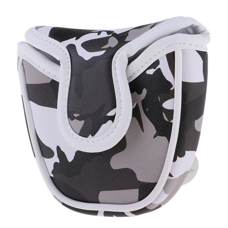 Waterproof PU Golf Club Cover Mallet Putter Headcovers Accessory Head Protector