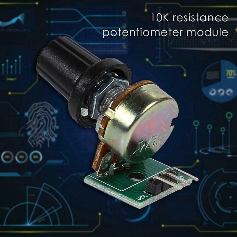 10K Resistance Potentiometer Module Single Lap Adjustable Analog Output A