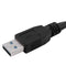 USB 3.0 A Male to Micro B Y Cable for Mobile Hard Drive HDD 60cm Long Black U6S7
