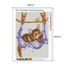 5D DIY Full Drill Diamond Painting Hanging Cat Cross Stitch Embroidery Kits