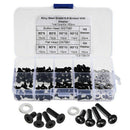 180pcs Alloy Steel M3 Hex Socket Button Head Flat Heat Screw M3 M4 Washer A