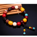 Fashion Car Mirror Hanging Pendant Car Gear Beads Bracelet Rearview Suspens