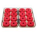 16pcs Fishing Line Bobbin Spools EVA Foam Reels Bobbins Spools w/Storage Box