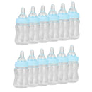 12x Milk Bottles Baby Shower Christening Favors Party Decor Girls Boys Blue