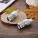 2pcs T20 5W LED White Chip 12SMD Auto Brake Lights Reversing Lamp Bulb