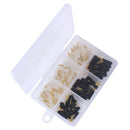 120pcs/set Black/White Fishing Gear Rotating Silicone Fishing Floating Float