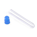 10X 12*75mm Clear Borosilicate Glass Lab Test Tubes Rimless Pyrex  Push Caps Lot
