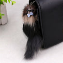 Fashion fox Pompon Keychain Animal Mouse Key Chain Car Hanging*Key Ring ES