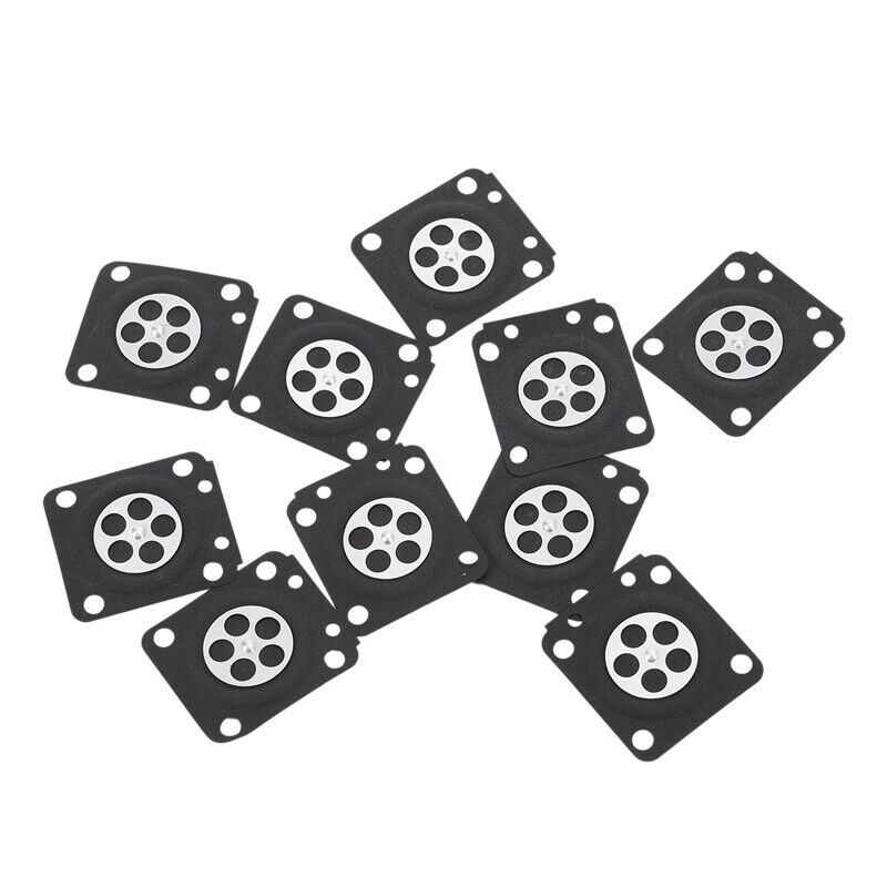 10Pcs Carburetor Parts Chainsaw Carburetor Membrane Gasket Set For Zama Cha