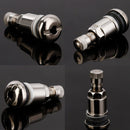 4Pcs`Bolt-in Stainless Car Motorcycle Wheel Tyre Tire Valve Stems with Dust C3Cs