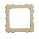 100pcs Wood Photo Frame Shapes Craft DIY Embellishment