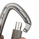 24 KN Locking Screw Aluminum alloy carabiner D Shape Climbing Mountaineerin
